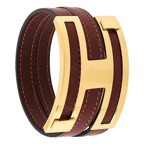 hermes gold and leather bracelet|where to buy Hermes bracelet.